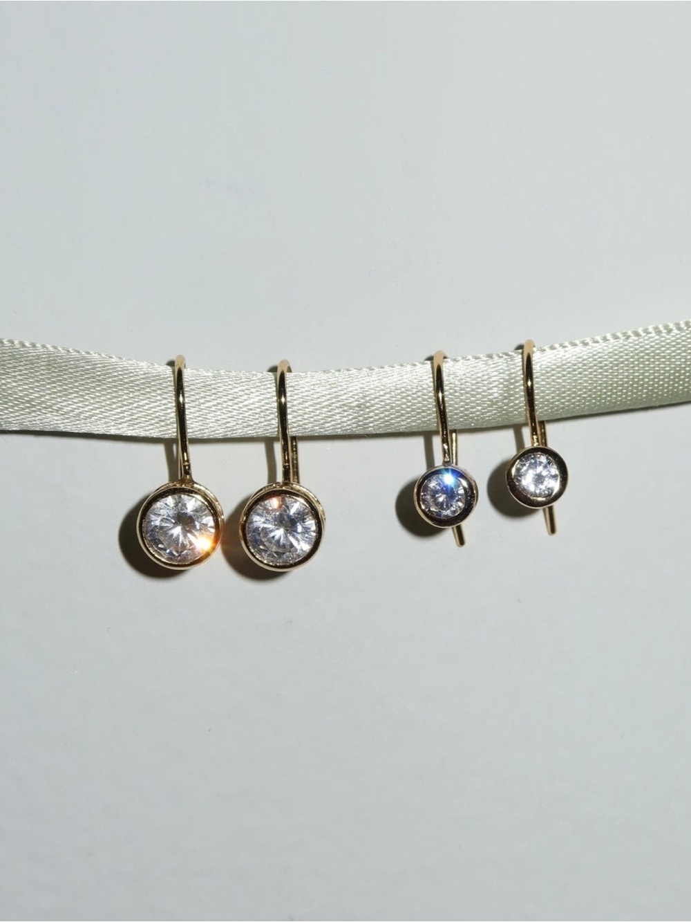 Cupcakes & Cashmere Mini Maura Bezel Sparkle Drop Earrings